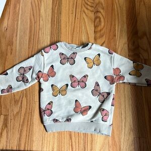 Zara toddler butterfly sweatshirt - size 2-3 years old